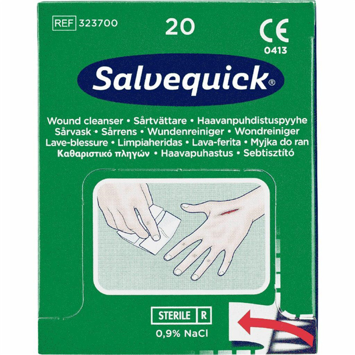 Lingettes Lave-blessure, 20 pièces Lingettes Lave-blessure, 20 pièces