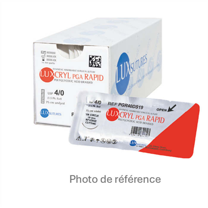 LUXCRYL PGA RAPID 2,0 3/8 Reverse Cutting 19 mm, 3/0,75 cm, 12er-Packung LUXCRYL PGA RAPID 2,0 3/8 Reverse Cutting 19 mm, 3/0,75 cm, 12er-Packung