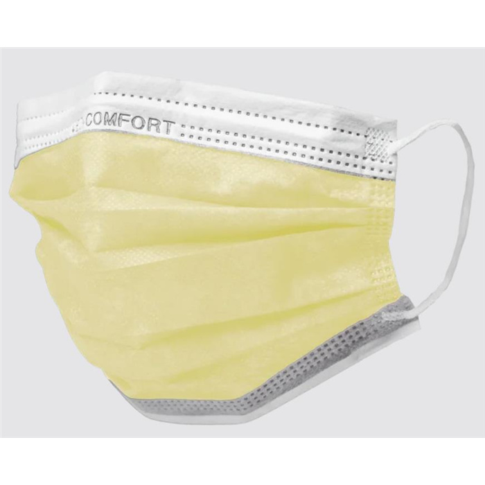 Masque OP, jaune, type IIR, Med-Comfort, 3 plis, 50 pcs. Masque OP, jaune, type IIR, Med-Comfort, 3 plis, 50 pcs.