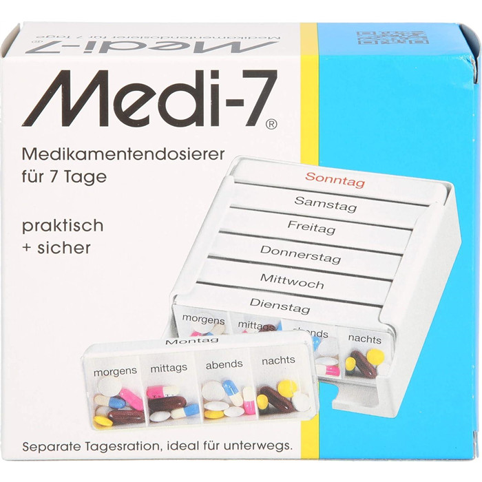 Medi 7 Medikamenten Dosierer für 7 Tage, 1 Stück (1er Pack)