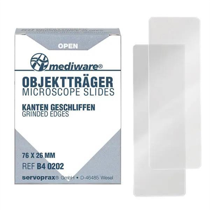 Mediware Objektträger Geschliffen, ohne Mattrand, 76 x 26 mm, 50 St. Mediware Objektträger Geschliffen, ohne Mattrand, 76 x 26 mm, 50 St.