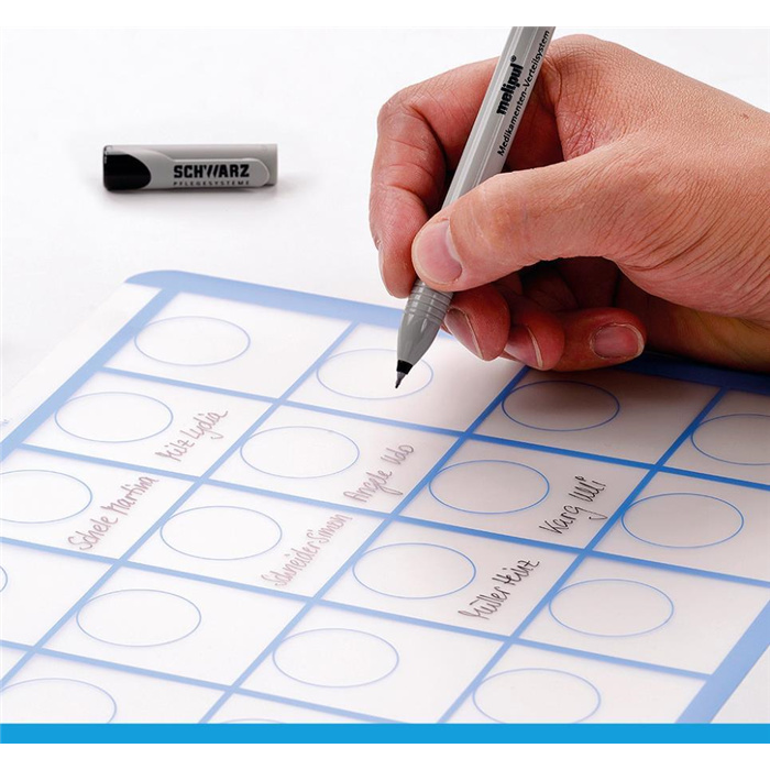 Melipul Beschriftungs-Folie 28x1-35 für Becher-Tablett Melipul Beschriftungs-Folie 28x1-35 für Becher-Tablett