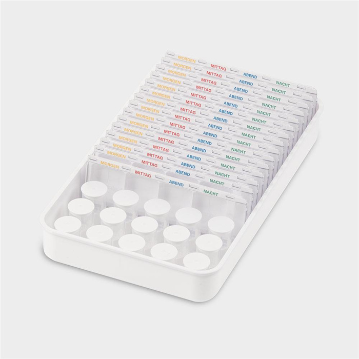 melipul Dispenser-/Becher-Tablett 15D+15B-43, mit Mehrweg-Bestückung melipul Dispenser-/Becher-Tablett 15D+15B-43, mit Mehrweg-Bestückung