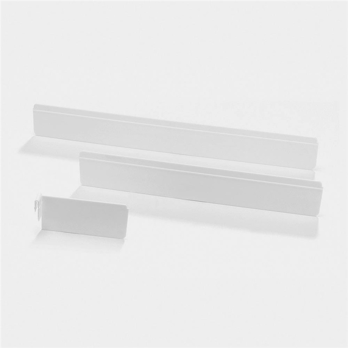 Melipul divider, 340 mm long, white, 52 mm high Melipul divider, 340 mm long, white, 52 mm high