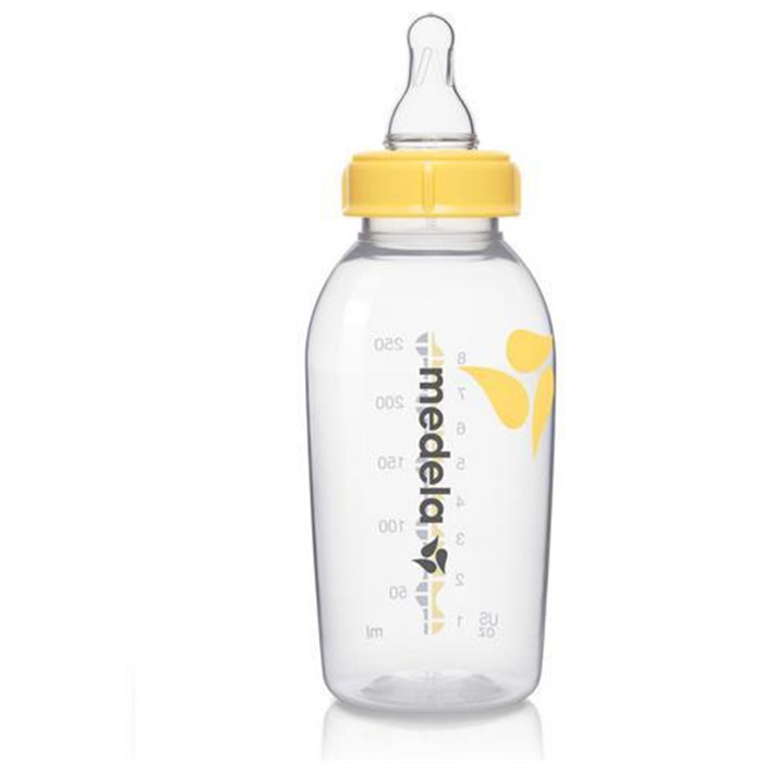 Milchflasche mit Sauger M, 250 ml Milchflasche mit Sauger M, 250 ml