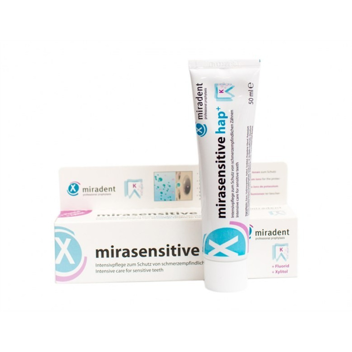 Miradent Mirasensitive HAP+ 50 ml dentifrice Miradent Mirasensitive HAP+ 50 ml dentifrice