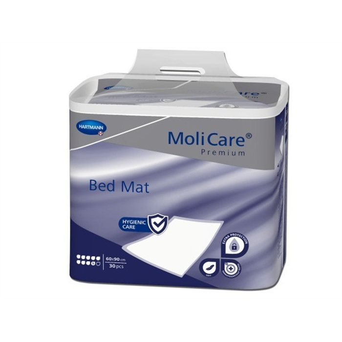 MoliCare Premium Bed Mat Krankenunterlagen, 9 Tropfen, 60 x 90 cm, 30 Stück MoliCare Premium Bed Mat Krankenunterlagen, 9 Tropfen, 60 x 90 cm, 30 Stück