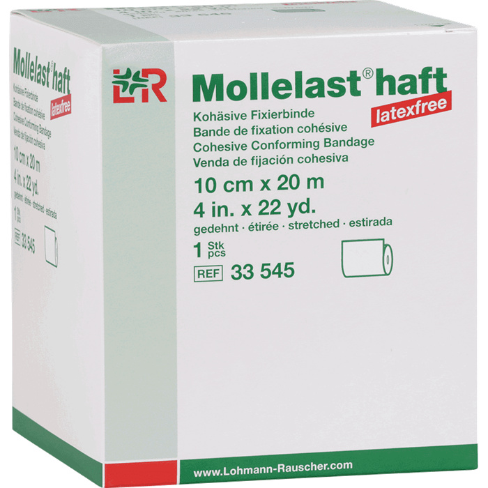 Mollelast haft color blue cohesive bandage, 10 cm x 20 m Mollelast haft color blue cohesive bandage, 10 cm x 20 m