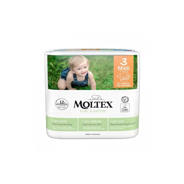 Moltex Couches 4-9 kg, Midi, 33 pièces Moltex Couches 4-9 kg, Midi, 33 pièces