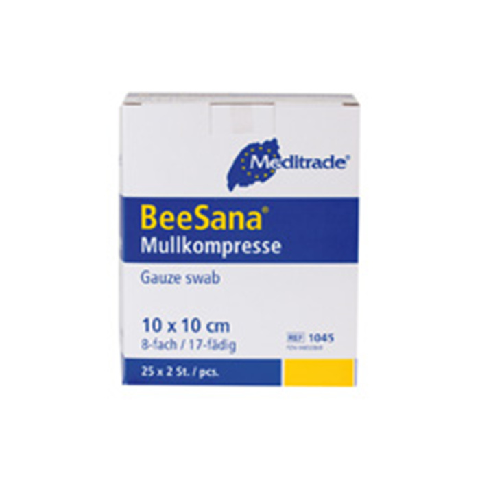 MULLKOMPRESSEN, 8-FACH, 10 X 10 CM, STERIL
25 X 2 ST. MULLKOMPRESSEN, 8-FACH, 10 X 10 CM, STERIL
25 X 2 ST.