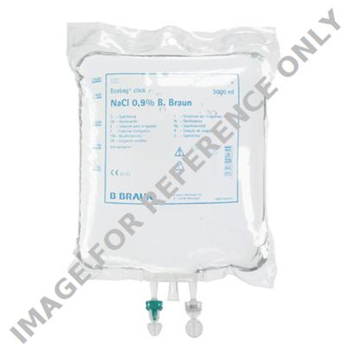 NaCl 0,9% B.BRAUN 5000 ml, Ecobag click, solution irrigation, Spüllösung NaCl 0,9% B.BRAUN 5000 ml, Ecobag click, solution irrigation, Spüllösung
