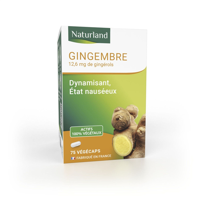 Naturland Vegecaps Gingembre, 75 capsules Naturland Vegecaps Gingembre, 75 capsules