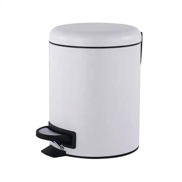 NewIcon pedal bin 3 L with plastic inner bucket, white NewIcon pedal bin 3 L with plastic inner bucket, white