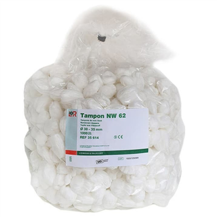 Nicht sterile Mulltupfer NR 62, 30–35 mm, 1000 Stück Nicht sterile Mulltupfer NR 62, 30–35 mm, 1000 Stück