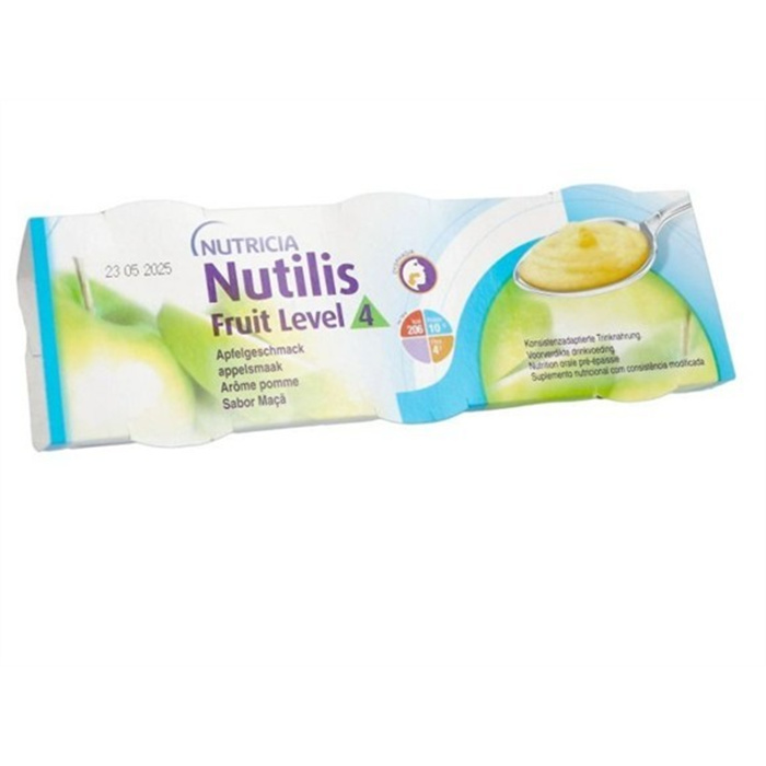 Nutilis Fruits Stage 4, Apple, 3 x 150 g Nutilis Fruits Stage 4, Apple, 3 x 150 g