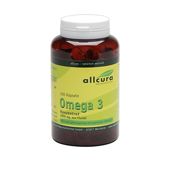Omega-3 fish oil concentrate 1000 mg, 100 pieces Omega-3 fish oil concentrate 1000 mg, 100 pieces