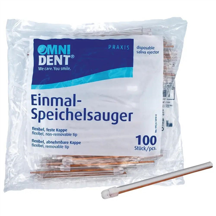 Omni Aspirateur de salive - Paquet de 100 pièces en vrac Capuchon transparent Omni Aspirateur de salive - Paquet de 100 pièces en vrac Capuchon transparent