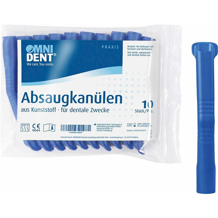 Omni suction cannulas – pack of 10, blue Omni suction cannulas – pack of 10, blue