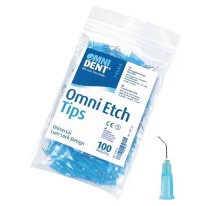 OmniEtch Tips, bag 100 pieces blue, L 13 mm, outer Ø 0.5 mm, 
G25, 33521 OmniEtch Tips, bag 100 pieces blue, L 13 mm, outer Ø 0.5 mm, 
G25, 33521