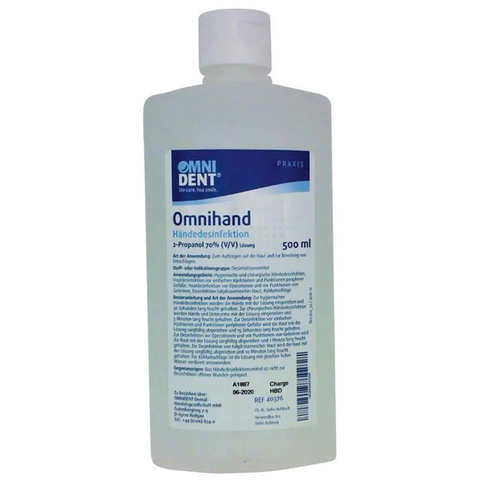Omnihand - Euro dispenser bottle, 500 ml Omnihand - Euro dispenser bottle, 500 ml