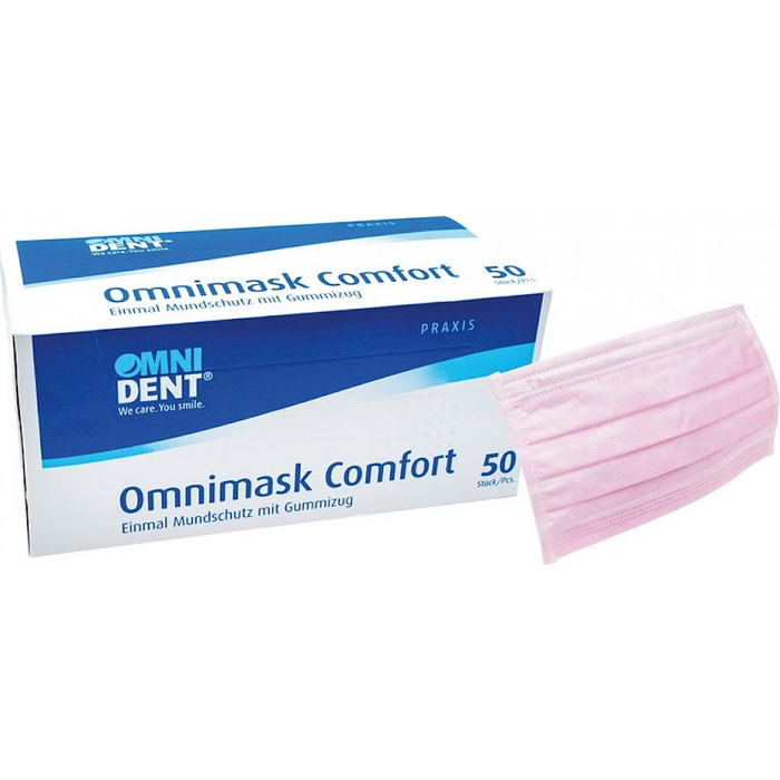 Omnimask Comfort, 50 pieces, pink Omnimask Comfort, 50 pieces, pink