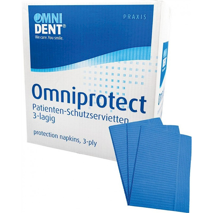 Omniprotect - Box of 500 pieces, blue Omniprotect - Box of 500 pieces, blue