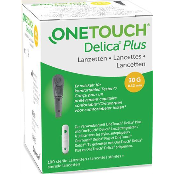 OneTouch Delica Plus lancettes, bte à 100 pcs OneTouch Delica Plus lancettes, bte à 100 pcs