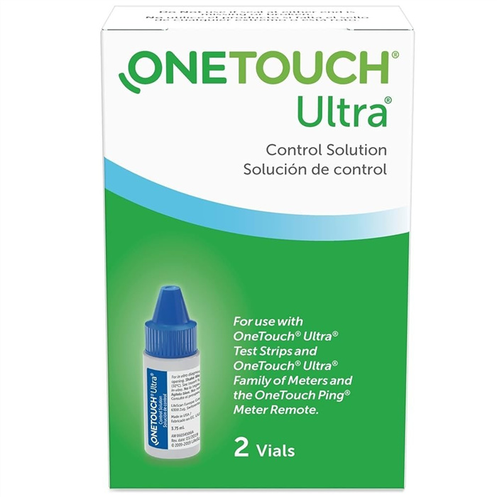 OneTouch Verio control solution
2 bottles of 3.8 ml OneTouch Verio control solution
2 bottles of 3.8 ml
