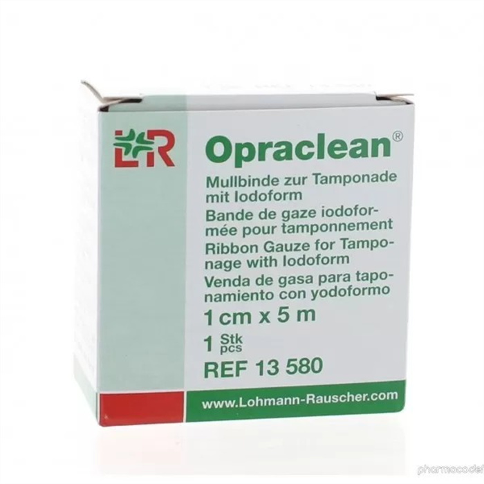 Opraclean sterile iodine gauze ribbon, 1 cm x 5 m Opraclean sterile iodine gauze ribbon, 1 cm x 5 m