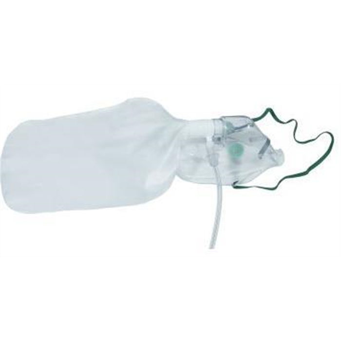 Oxygen mask with reservoir bag for adults, high concentration, with tubing Oxygen mask with reservoir bag for adults, high concentration, with tubing
