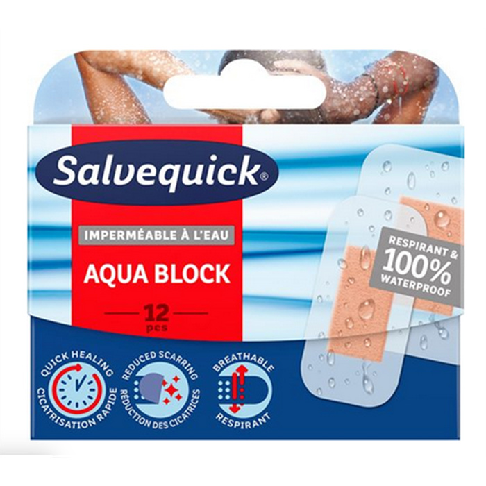Pansement Aqua Block, 12 pièces
8 pièces: 32mm x 65mm
4 pièces: 52mm x 65mm Pansement Aqua Block, 12 pièces
8 pièces: 32mm x 65mm
4 pièces: 52mm x 65mm