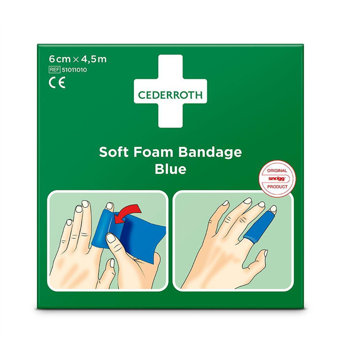 Pansement Autoadhésif Bleu, 6 cm x 4,5 m Pansement Autoadhésif Bleu, 6 cm x 4,5 m