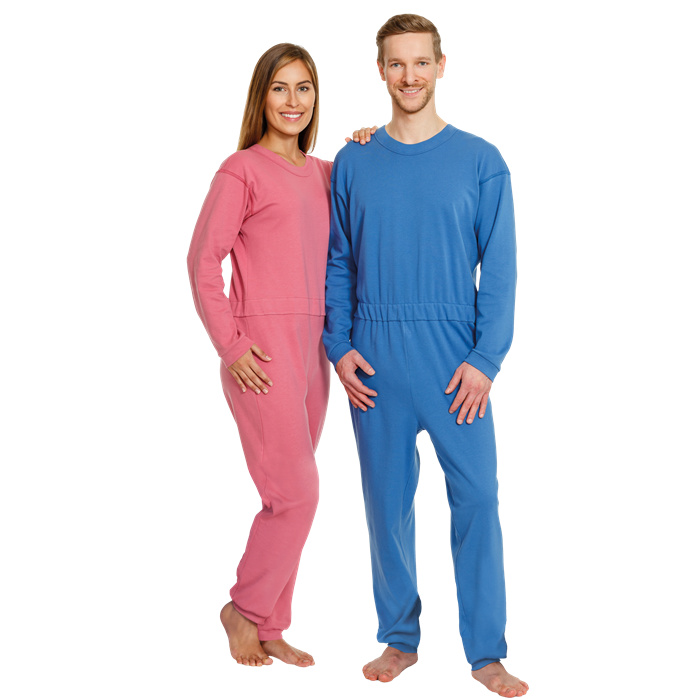 Pflegeoverall Polo, lang, mit Beinreißverschluss, Baumwolle/Polyester, Polokragen, kornblumenblau, Größe S Pflegeoverall Polo, lang, mit Beinreißverschluss, Baumwolle/Polyester, Polokragen, kornblumenblau, Größe S