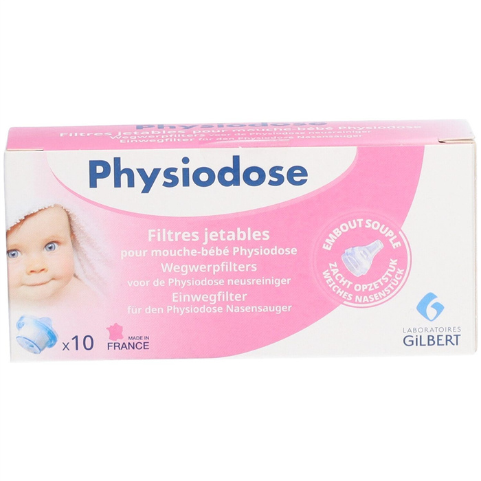 Physiodose filtre pour mouche bébé, 10 pièces Physiodose filtre pour mouche bébé, 10 pièces