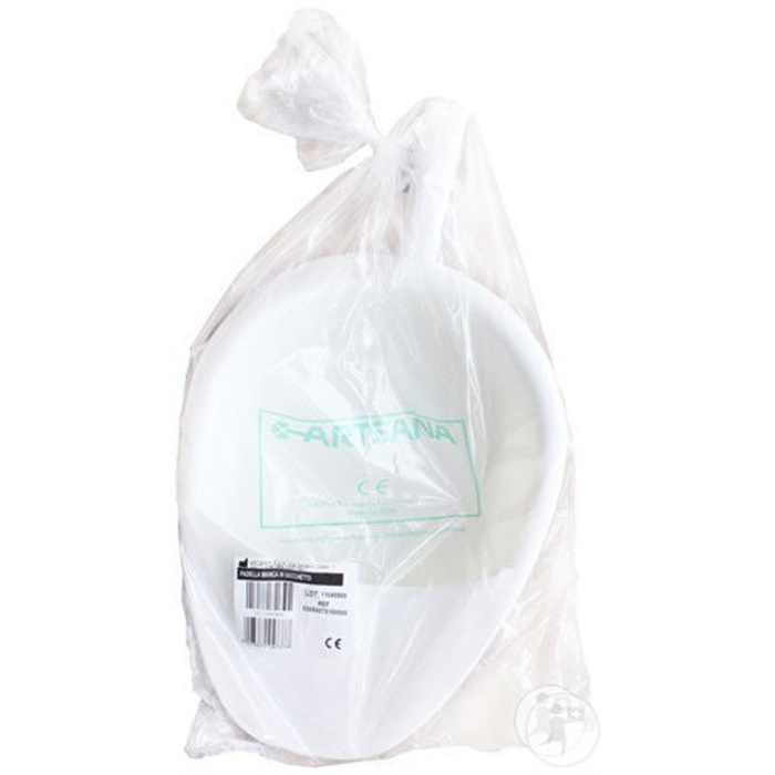 Plastic bed basin, slipper shape, with handle, without lid Plastic bed basin, slipper shape, with handle, without lid