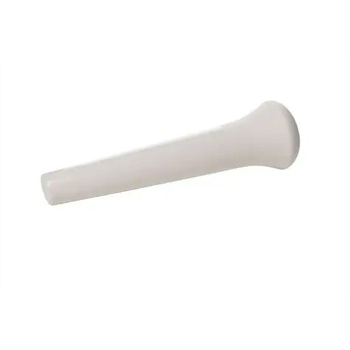 Porcelain pestle with rough grinding surface Porcelain pestle with rough grinding surface