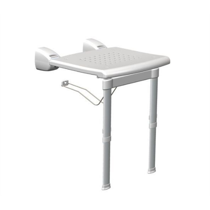 Profilo Comfort Siège de douche rabattable avec pieds de support Profilo Comfort Siège de douche rabattable avec pieds de support