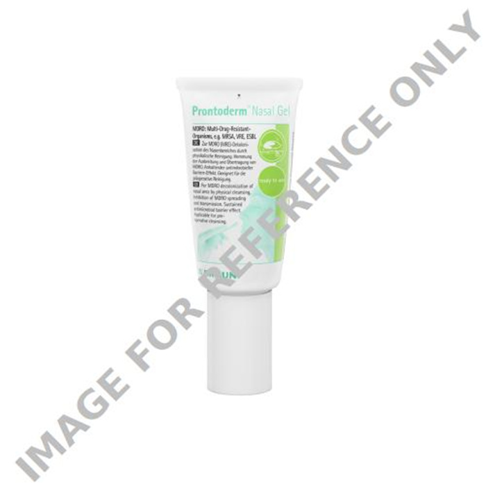 PRONTODERM GEL LIGHT FLASCHE 30 ML
REINIGUNG U. MRSA NASENHOEHLEN-DEKONTAMINATION PRONTODERM GEL LIGHT FLASCHE 30 ML
REINIGUNG U. MRSA NASENHOEHLEN-DEKONTAMINATION