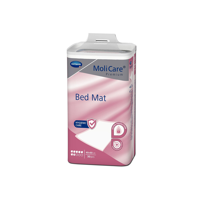 Protection de lit MoliCare Premium Bed, 30 pièces, 7 gouttes, 40 x 60 cm Protection de lit MoliCare Premium Bed, 30 pièces, 7 gouttes, 40 x 60 cm