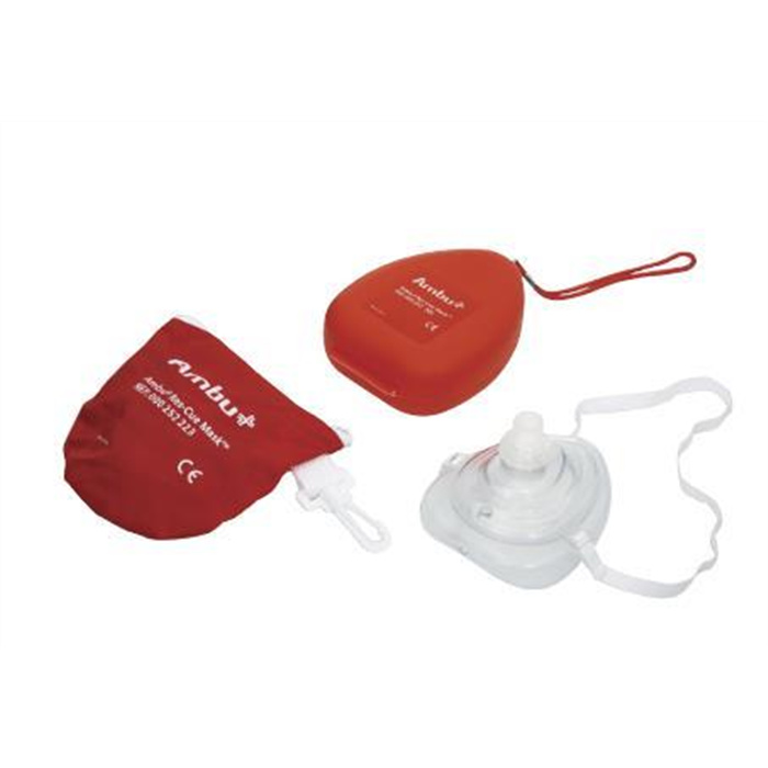 Rescue Maske mit O2-Einlass, im roten Hartschalenkoffer Rescue Maske mit O2-Einlass, im roten Hartschalenkoffer