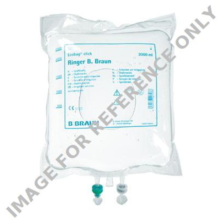 RINGER B.BRAUN, 3000 ml, Ecobag CE Standard, solution irrigation, Spüllösung RINGER B.BRAUN, 3000 ml, Ecobag CE Standard, solution irrigation, Spüllösung