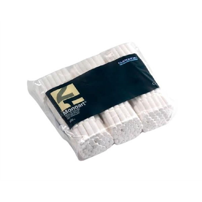 Rouleaux de coton Monoart® - Sachet de 300 g Ø 8 mm, taille 1 Rouleaux de coton Monoart® - Sachet de 300 g Ø 8 mm, taille 1