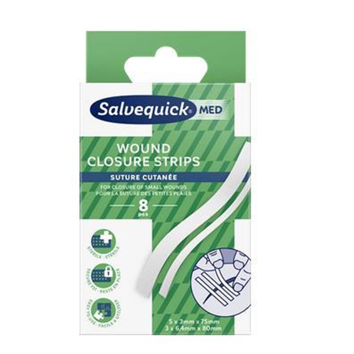 SalvequicMed Wound Closure Strips
8 pcs SalvequicMed Wound Closure Strips
8 pcs