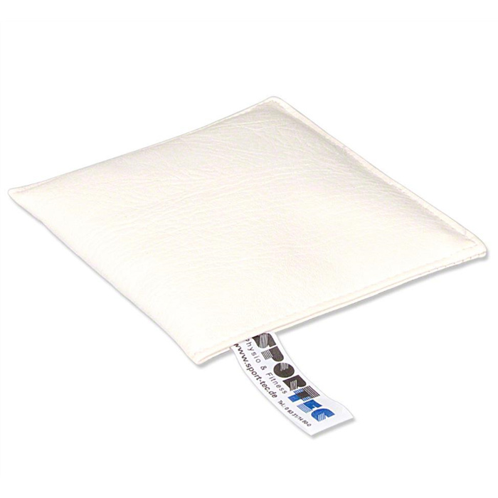 Sandbag with quartz sand filling, 15x15 cm, 0.5 kg, white Sandbag with quartz sand filling, 15x15 cm, 0.5 kg, white