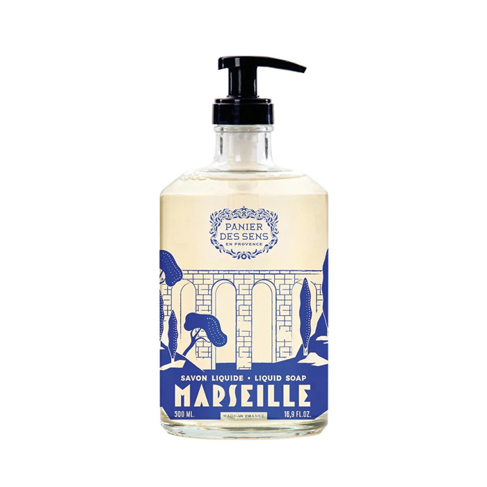 Savon de Marseille flüssig aus Glas Olive - Limitierte Auflage 2023, 500 ml Savon de Marseille flüssig aus Glas Olive - Limitierte Auflage 2023, 500 ml