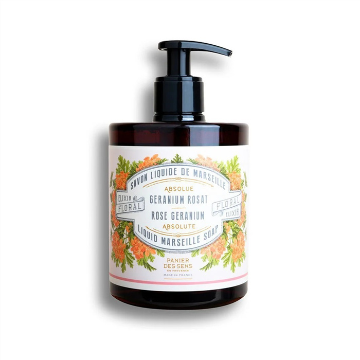 Savon de Marseille liquide - Géranium Rosat, 500 ml
LES ESSENTIELS Savon de Marseille liquide - Géranium Rosat, 500 ml
LES ESSENTIELS