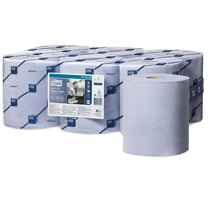 SCAP Tork Rouleau de papier essuie-tout bleu 320 m x 20 cm, 2 plis, carton de 6 rouleaux SCAP Tork Rouleau de papier essuie-tout bleu 320 m x 20 cm, 2 plis, carton de 6 rouleaux