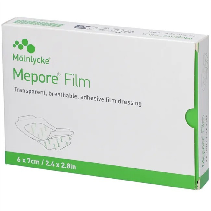 SCAX Mepore Film 6 x 7 cm, box of 10 pieces (pharmacy packaging) SCAX Mepore Film 6 x 7 cm, box of 10 pieces (pharmacy packaging)