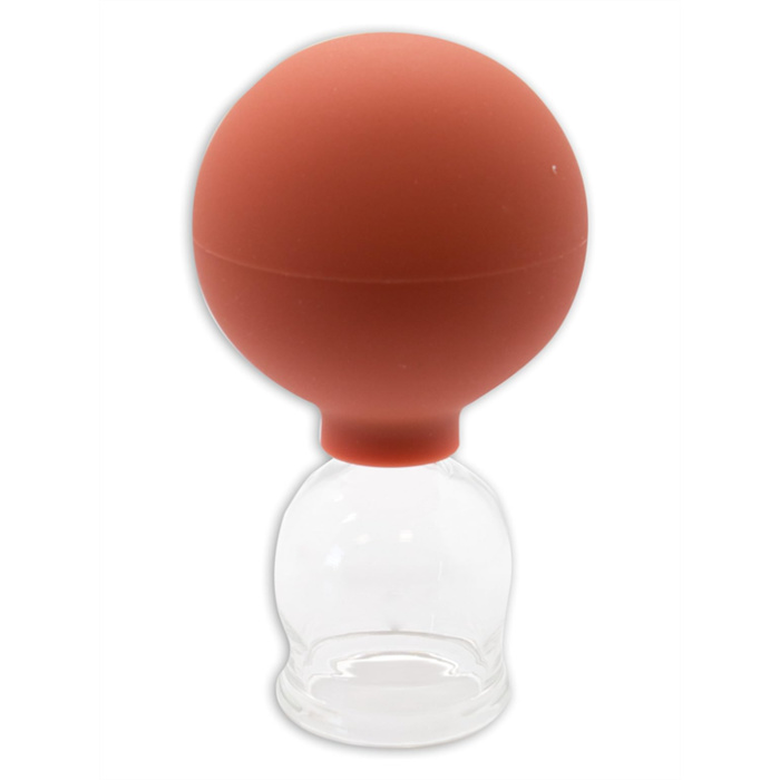 Schröpfglas Gr. 1 mit Olive und Ball, ø 2,5cm Schröpfglas Gr. 1 mit Olive und Ball, ø 2,5cm