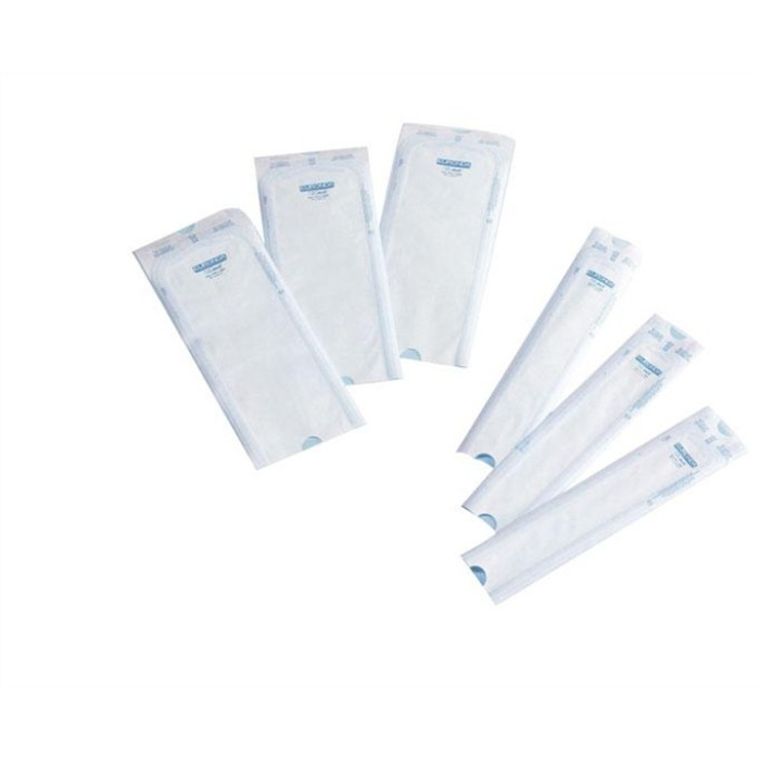 Self-Adhesive Sterilization pouches size 9 x 25 cm brand Eurosteril, 200 pièces Self-Adhesive Sterilization pouches size 9 x 25 cm brand Eurosteril, 200 pièces